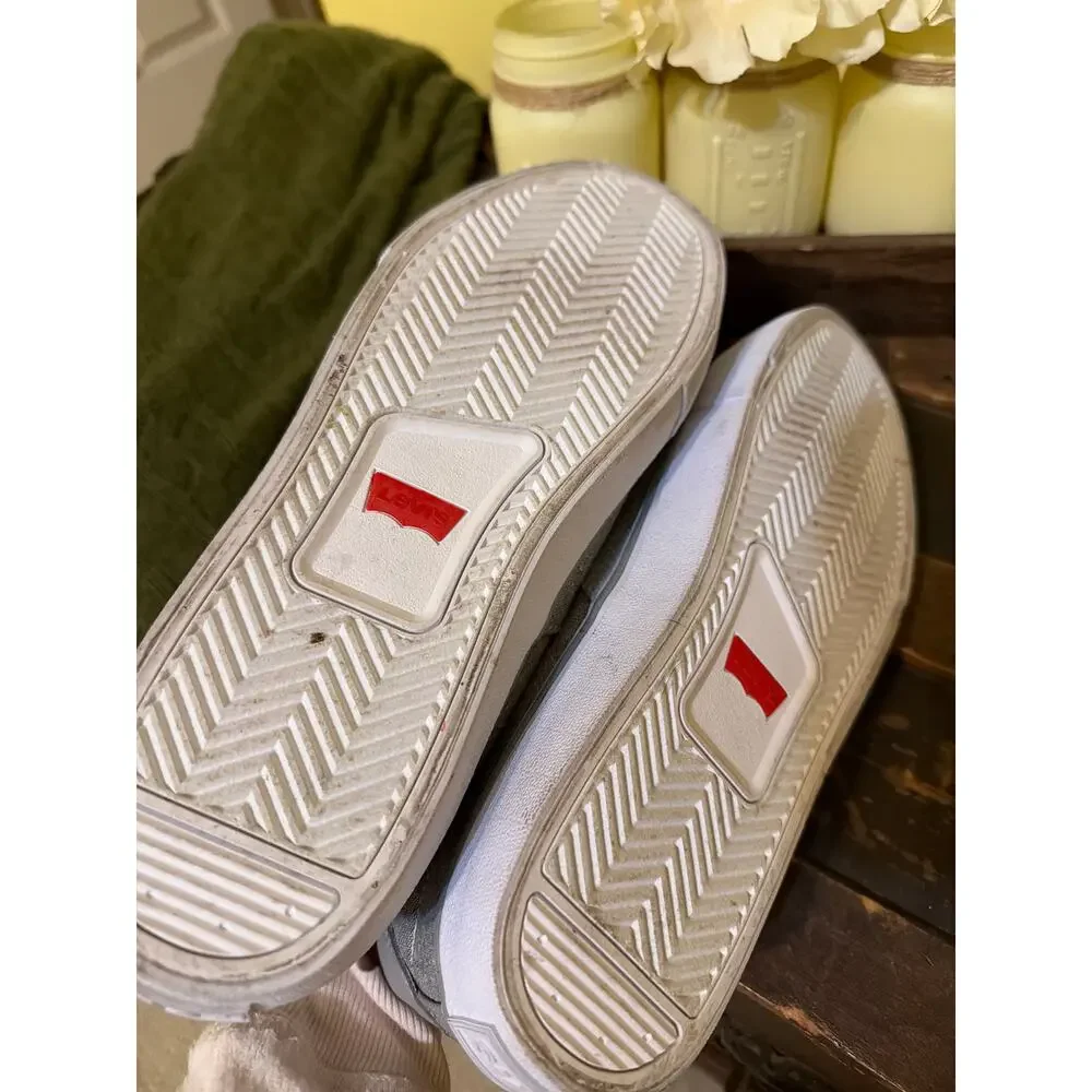 Levi's Mens Turner S CHMB Casual Sneaker Gray Lace Up Shoes Casual Streetwear